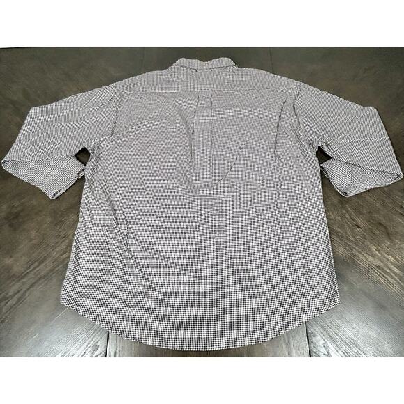 Vintage 2000 Tommy Hilfiger Gingham Button Down Shirt XXL Black & White Y2K - Picture 11 of 11